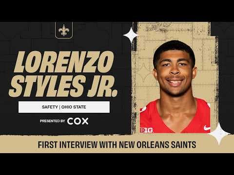 Lorenzo Styles Jr.'s First Interview with the Saints | 2026 NFL Draft