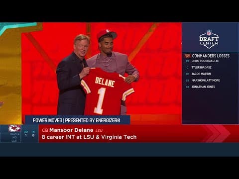The Kansas City Chiefs Select Mansoor Delane with the Fifth Overall Pick in the 2026 NFL Draft