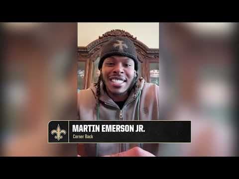 Martin Emerson Jr. Introductory Press Conference  | New Orleans Saints