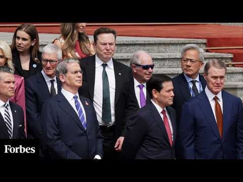 Elon Musk, Jensen Huang, Tim Cook Attend Xi's China State Dinner For Trump