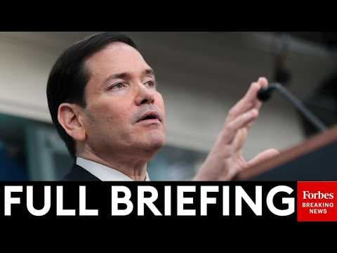 BREAKING NEWS: Marco Rubio Holds White House Briefing Amid Renewed Tensions In Strait Of Hormuz