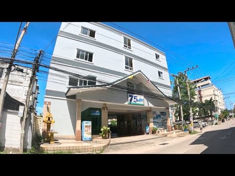 6,000 BAHT PER MONTH SERVICED CENTRAL PATTAYA ROOM NO CONTRACT REVIEW - 75 MANSION