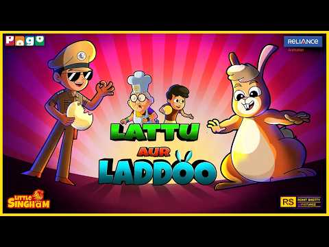 LADDOO GIANT बन गया! 😱 Little Singham ka Naya Challenge! 🦁🐰 | Lattu aur Laddoo | Little Singham