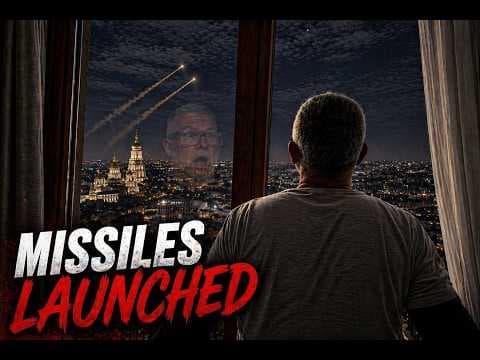 I filmed the missiles from my hotel window before they hit Kyiv, Ukraine at 2.26am