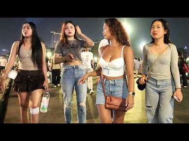 🔥 Best Place in Cambodia 2026 🇰🇭 | Sunday Night Walk at Phnom Penh Walking Street