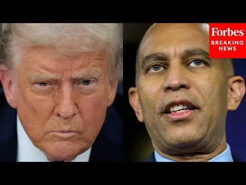 'The American People Oppose This War': Jeffries Lays Into Trump Over Iran War