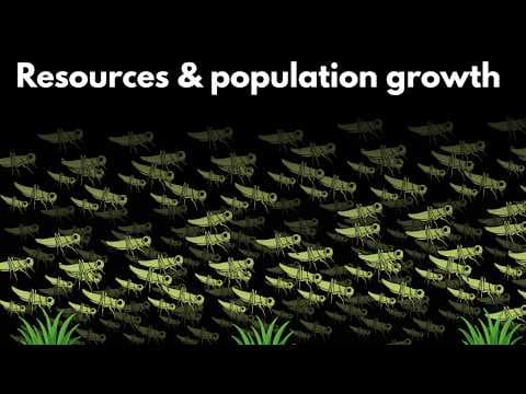 Resources and population growth | Middle school Biology | Khan Academy