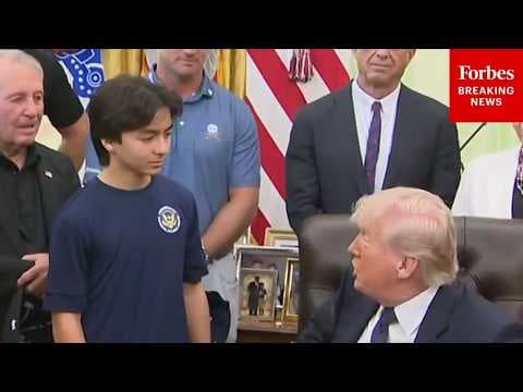 'You'll Never Compete Against Women In Powerlifting!': Trump Jests With Young Athlete