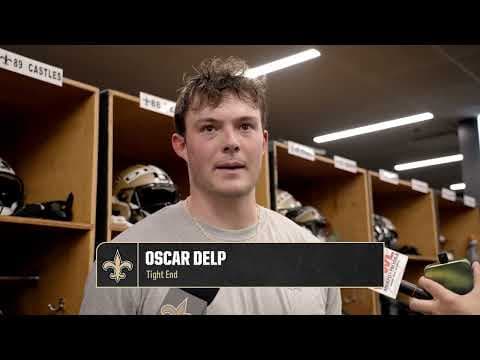 Oscar Delp talks Day 1 | Saints Rookie Minicamp 2026