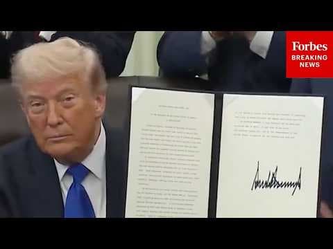 'This Is In Honor Of Our First Lady': Trump Signs Declaration For National Foster Care Month In May