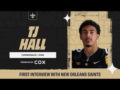 TJ Hall's First Interview with the Saints | 2026 NFL Draft