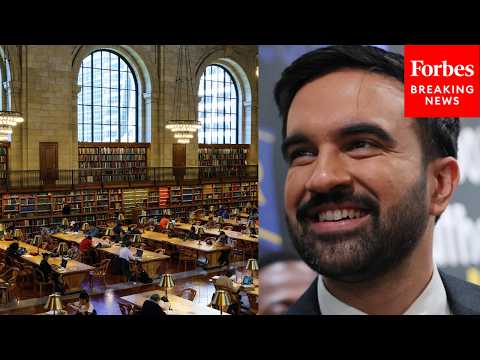 NYC Mayor Zohran Mamdani Holds Press Briefing To Make Library Announcement