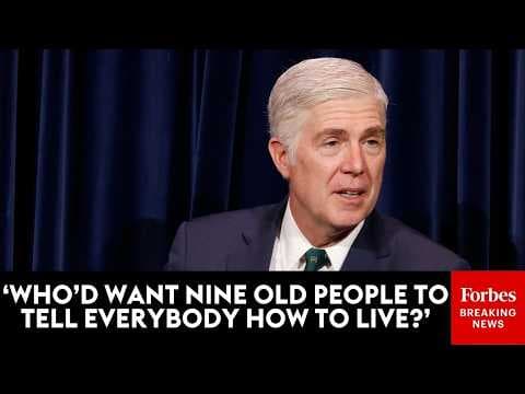 'It's We The People, It's Not We The Judges': Neil Gorsuch Lays Out Views On Role Of Judges In US