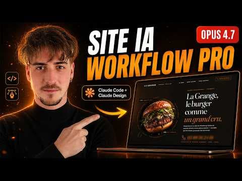 Le workflow IA ULTIME pour créer un site pro : Claude Design → GPT Image 2 → Claude Code
