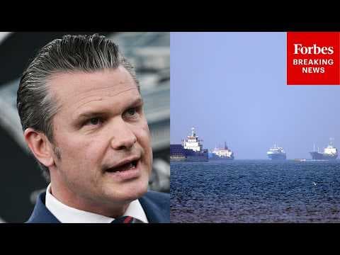 Pete Hegseth Asked About Iranian Armaments On Fast Boats In The Strait Of Hormuz