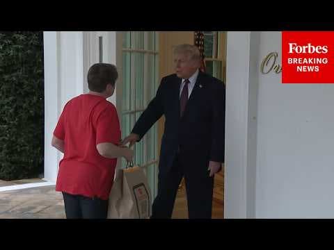 BREAKING NEWS: Trump Gets McDonald's From DoorDash Delivered To The Oval Office