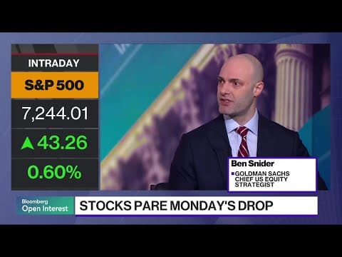 Goldman's Snider Sees 'Yellow Flags' in Equities