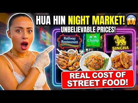 How Much is Food in Thailand? 🇹🇭 The REAL Cost at Hua Hin Night Market 2026!