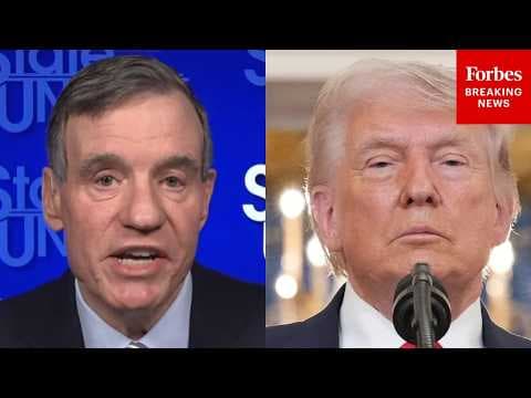 Mark Warner Tears Apart Trump's 'War Of Choice' Against Iran After Peace Talks Fall Through