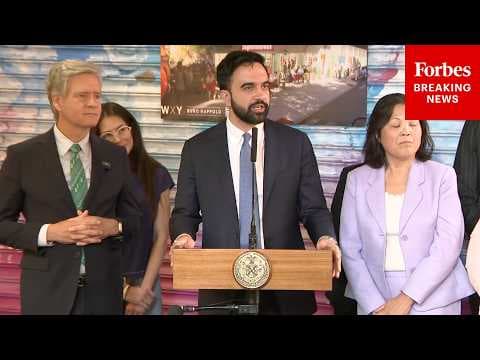JUST IN: NYC Mayor Zohran Mamdani Holds Press Briefing On City-Owned Grocery Store