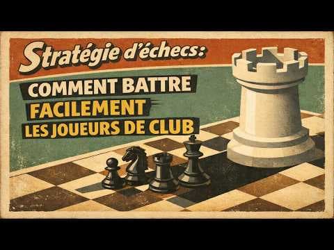 Stratégie d'échecs: Comment battre facilement les joueurs de club