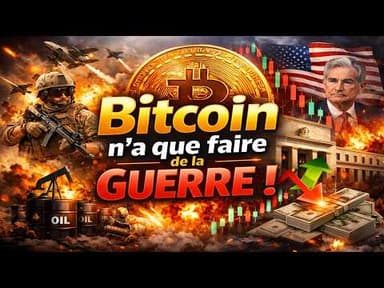 Bitcoin s'arrache et il n'a que faire de la guerre