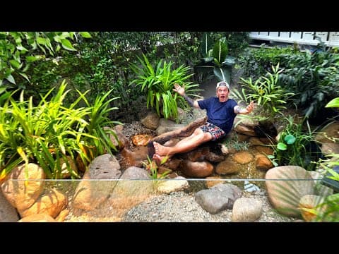 72H POUR CREER UNE RIVIÈRE TROPICALE DANS MON JARDIN ! ( j’ai failli abandonner ) -TOOPET