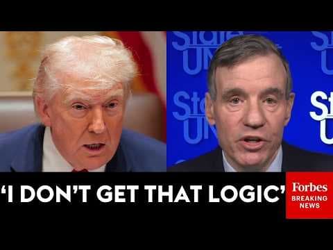 'I Don't Get The Connection There': Mark Warner Baffled By U.S. Blockade Of Strait Of Hormuz