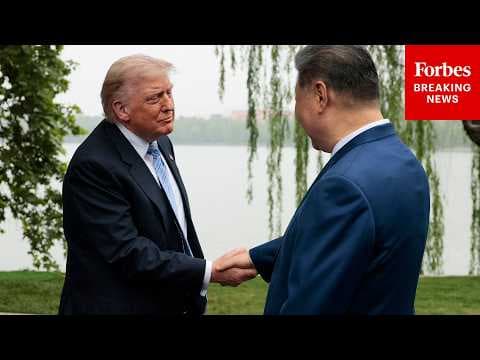 WATCH: Trump And Xi Participate In Friendship Photo In Zhongnanhai Garden In Beijing, China