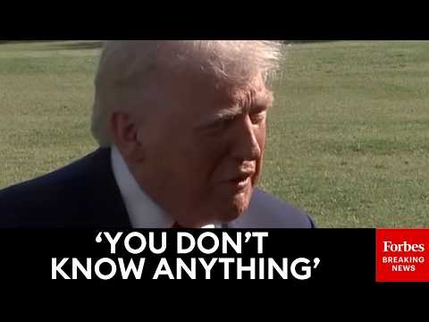 'That's Fake News': Trump Rips NBC Reporter To Her Face When She Asks About Strait Of Hormuz