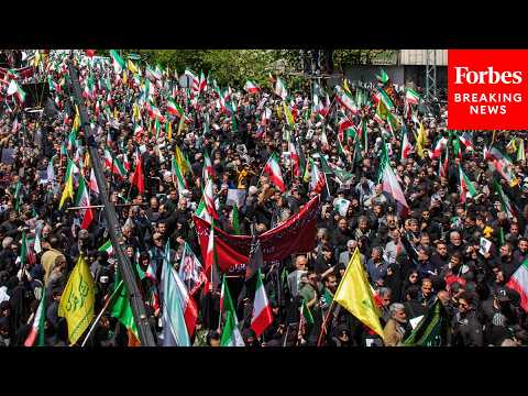 Massive Memorial March Held In Tehran To Mark 40 Days Since Death Of Ayatollah Ali Khamenei