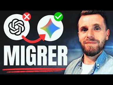 Passer de ChatGPT à Gemini sans RIEN perdre (Tuto Complet)