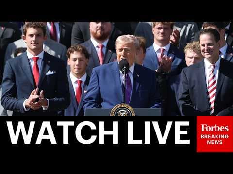 LIVE: President Trump Hosts National Football Champions Indiana University Amid War With Iran