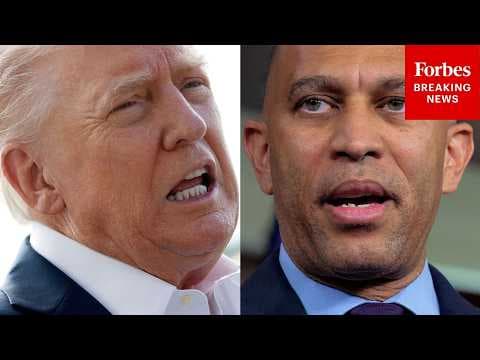 President Trump Trashes 'Low IQ Person' Hakeem Jeffries: 'He's A Dumb Guy'