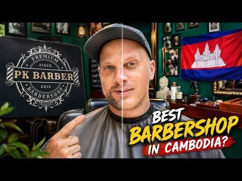 Best Barber in Siem Reap? 🇰🇭 Haircut & Wet Shave