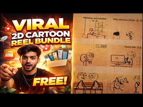 🤯Viral Stickman / 2D Cartoon Reels Bundle FREE 🔥 | Ready-to-Upload Clips📈